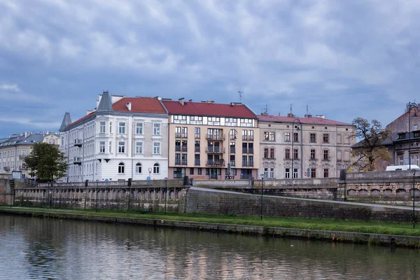 Krakow Poland November 2021 Vistula Embankment Krakow Early November — Stock Photo, Image