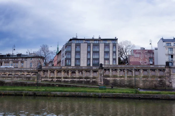 Krakow Poland November 2021 Vistula Embankment Krakow Early November — Foto Stock