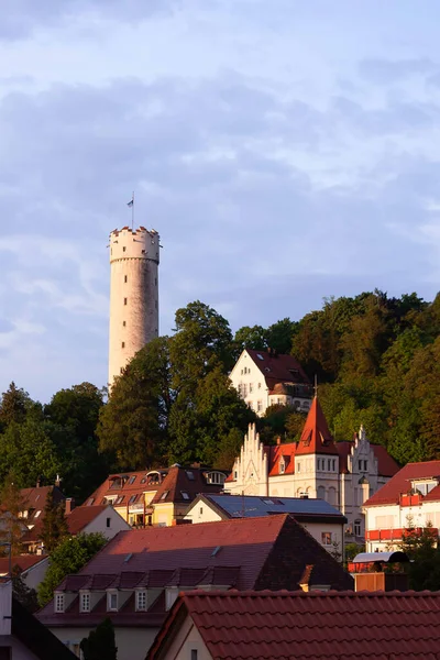 Ravensburg Německo Května 2022 Jedna Věží Ravensburgu Mehlsack Symbol Města — Stock fotografie