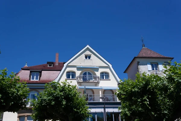 Ueberlingen Bodenseekreis Baden Wuerttemberg Germany July 2022 Архітектурні Рішення Вулицях — стокове фото