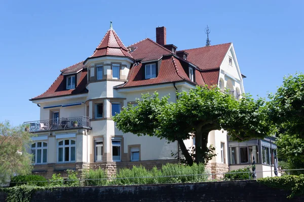 Ueberlingen Bodenseekreis Baden Wuerttemberg Germany July 2022 Architectural Solutions Streets — Stockfoto