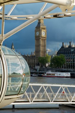 Big Ben and London Eye clipart