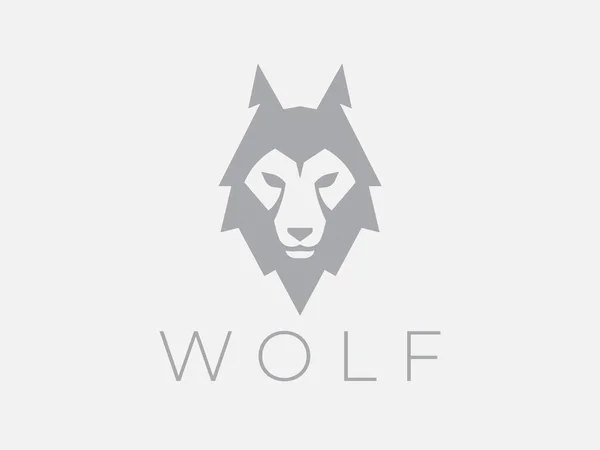 Concept Wolf Head Logo Design Wild Predator Animal Icon Wildlife — Stockvektor