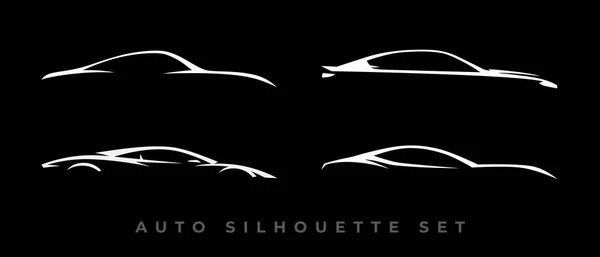 Sports Car Logo Icon Set Motor Vehicle Dealership Emblems Auto Vector De Stock