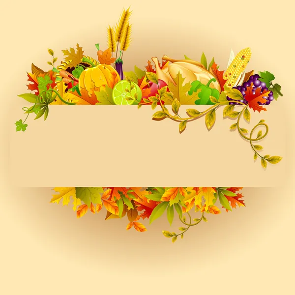 Thanksgiving viering — Stockvector