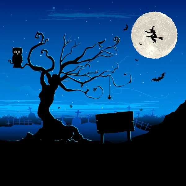 Nuit d'Halloween — Image vectorielle