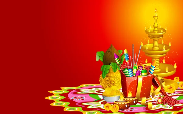 Diwali achtergrond — Stockvector