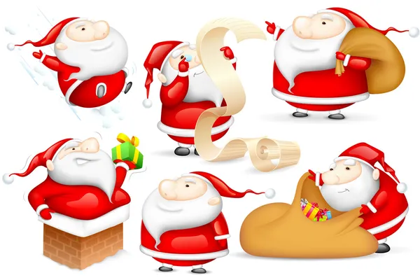 Santa w innym nastroju — Wektor stockowy