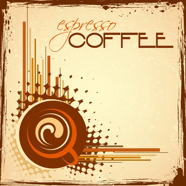 Heißer Kaffee — Stockvektor