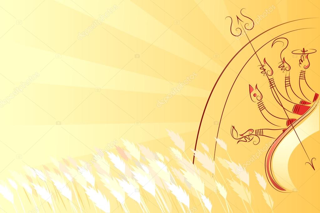 Durga puja festival Vector Art Stock Images | Depositphotos