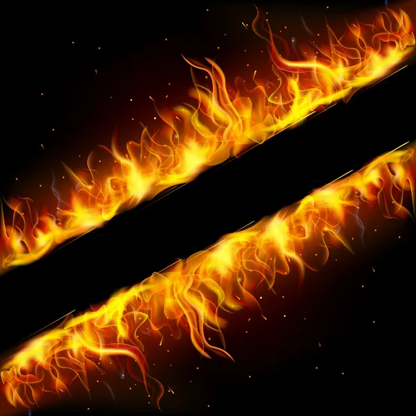 Cadre de feu — Image vectorielle