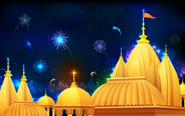 Diwali gece — Stok Vektör