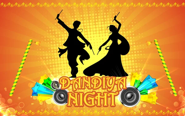 Dandiya nuit — Image vectorielle