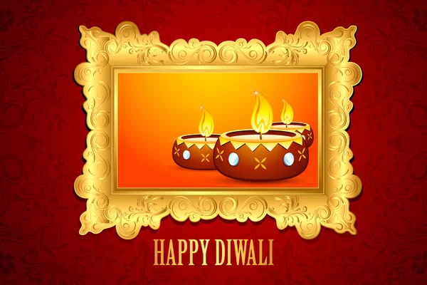 Diwali diya — Image vectorielle