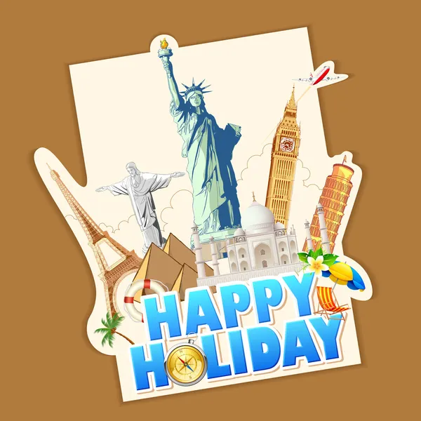 Happy Holiday — Stock Vector