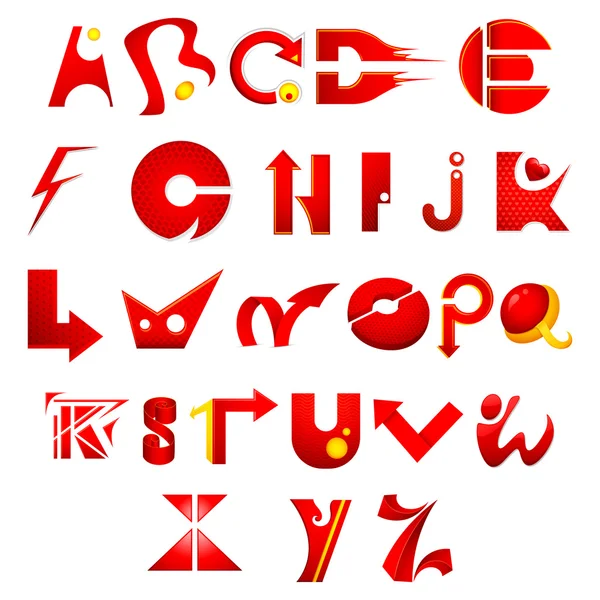 Farbenfrohes Alphabet — Stockvektor