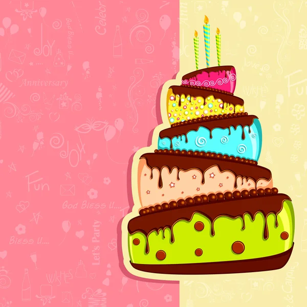 Carte d'anniversaire — Image vectorielle