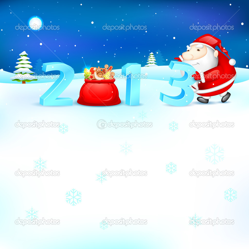 Santa pushing 2013