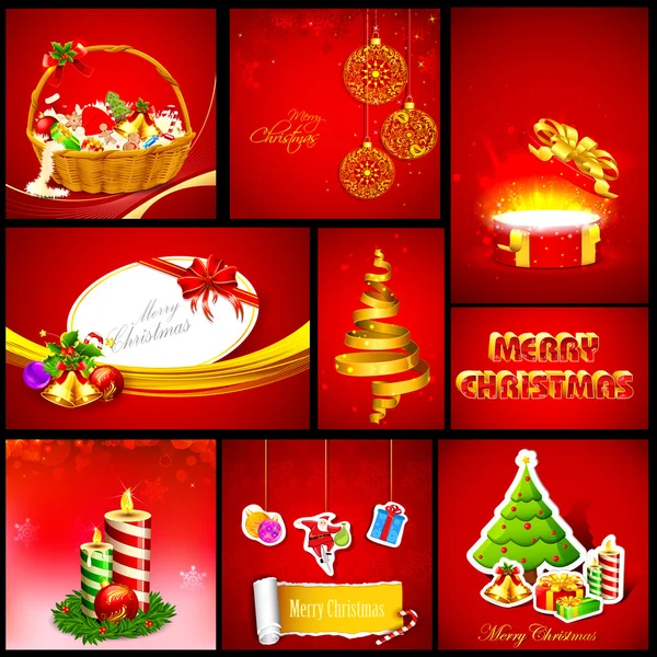 Christmas Background Template — Stock Vector