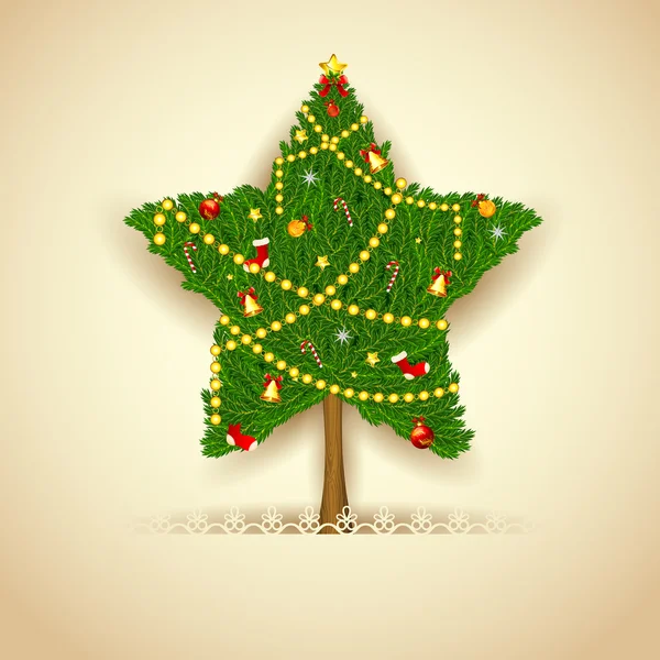 Kerstboom — Stockvector