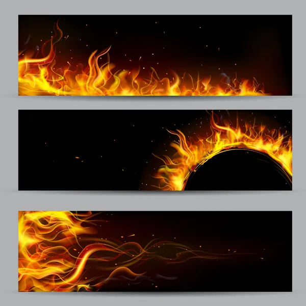 Fire Flame Template — Stock Vector