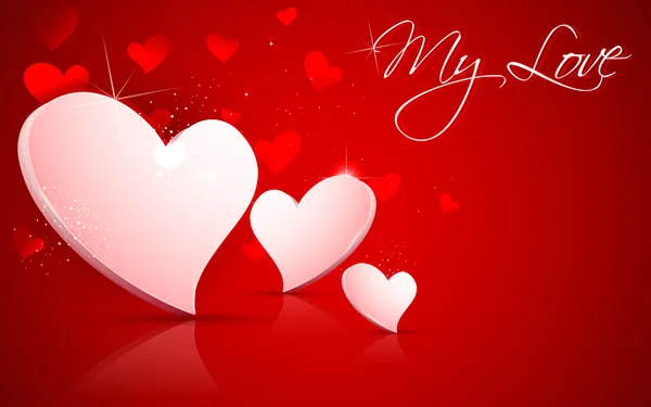 Coeur de Saint-Valentin brillant — Image vectorielle