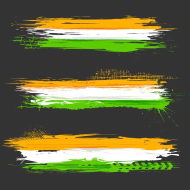 Grungy Indian Flag Banner