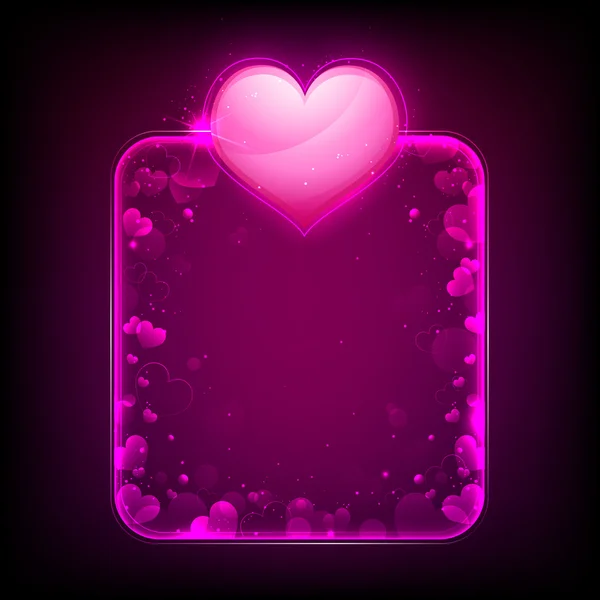 Modèle de coeur brillant — Image vectorielle