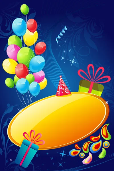 Carte d'anniversaire — Image vectorielle