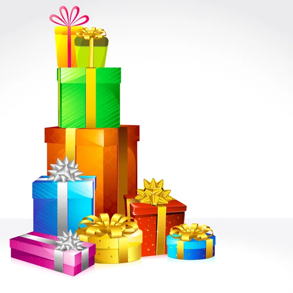 Caja de regalo para la celebración — Vector de stock