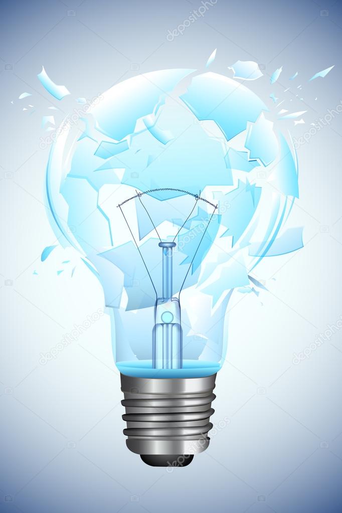 Bombilla rota Vector de stock por ©vectomart 19200091