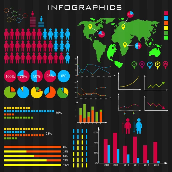 iş Infographic elemanları