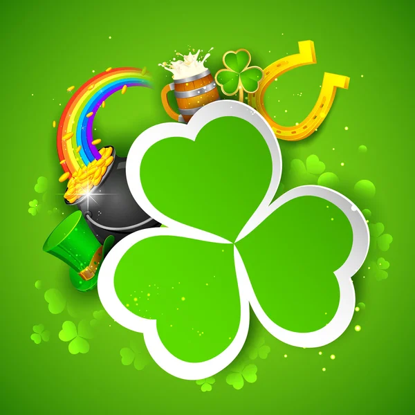 Saint Patrick 's Day bakgrund — Stock vektor