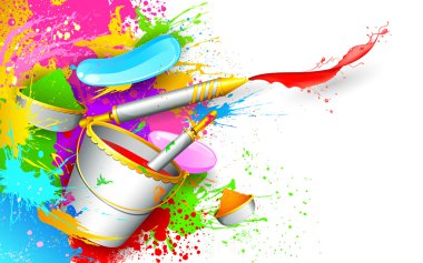 Holi arka plan rengi kova
