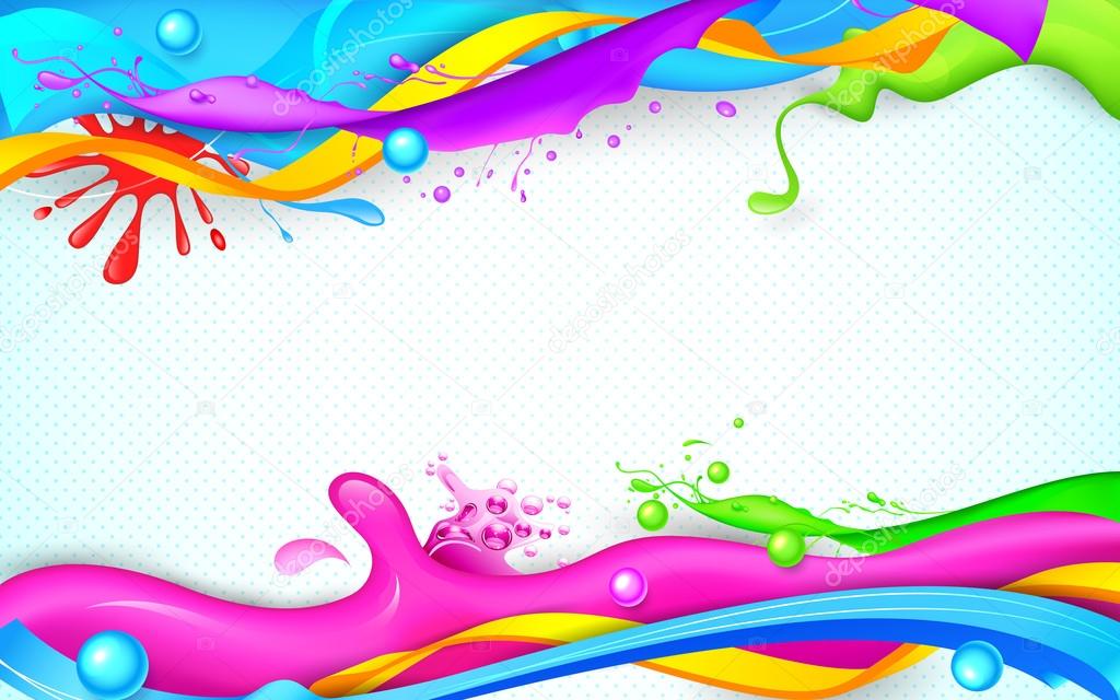 Colorful Splash in Holi Wallpaper Stock Vector by ©vectomart 21314131