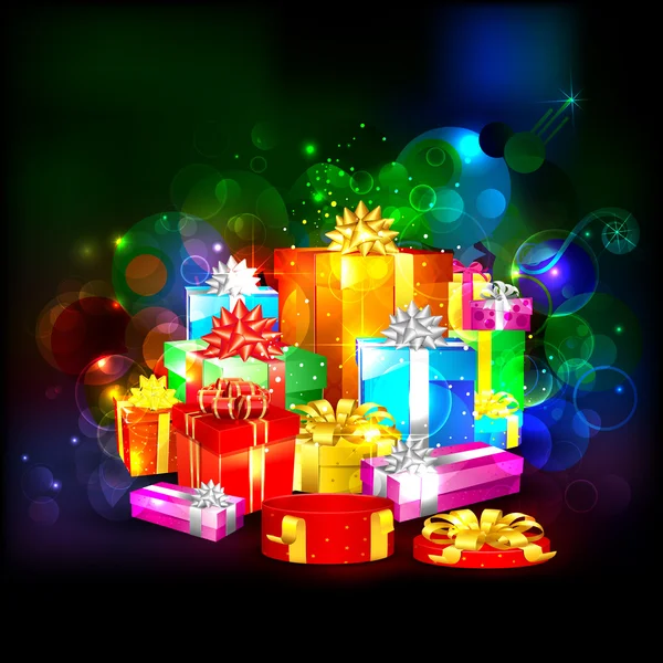Boîte cadeau colorée — Image vectorielle