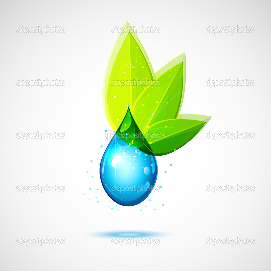 Water and Leaf Icon