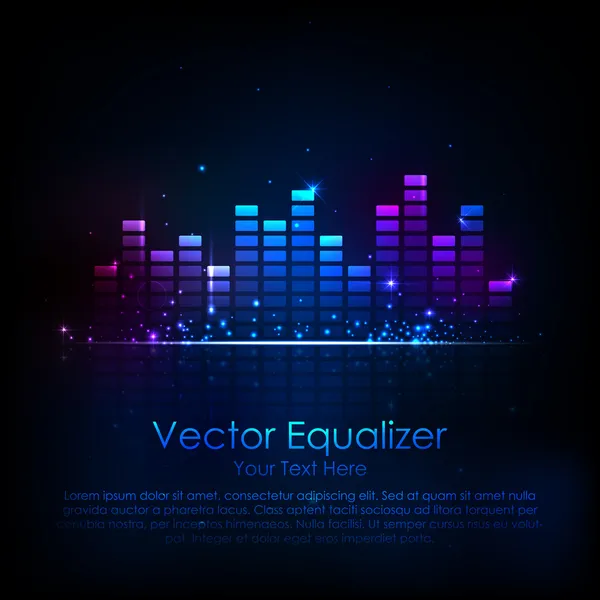 Égaliseur musical — Image vectorielle