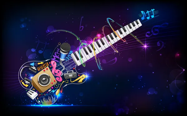 Fundo musical — Vetor de Stock