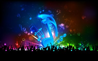 müzik parti arka plan