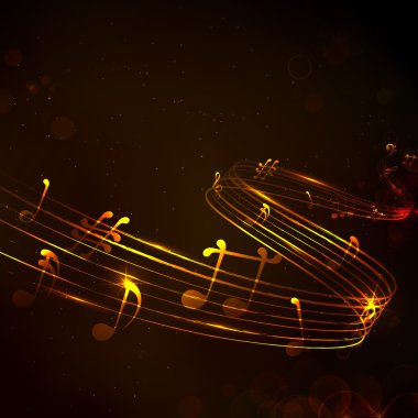 renkli müzik notu arka plan