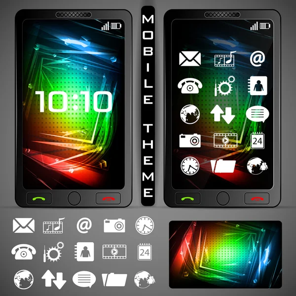 MobilePhone thema — Stockvector