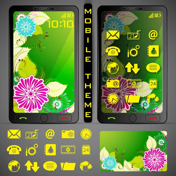 MobilePhone thema — Stockvector