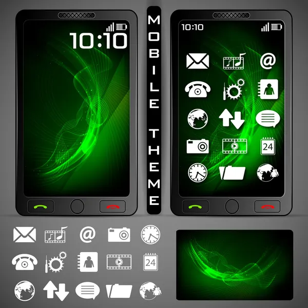 MobilePhone thema — Stockvector