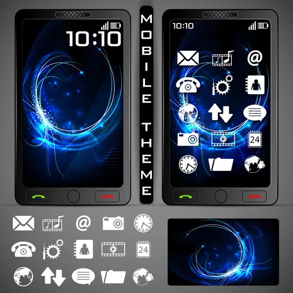 MobilePhone thema — Stockvector