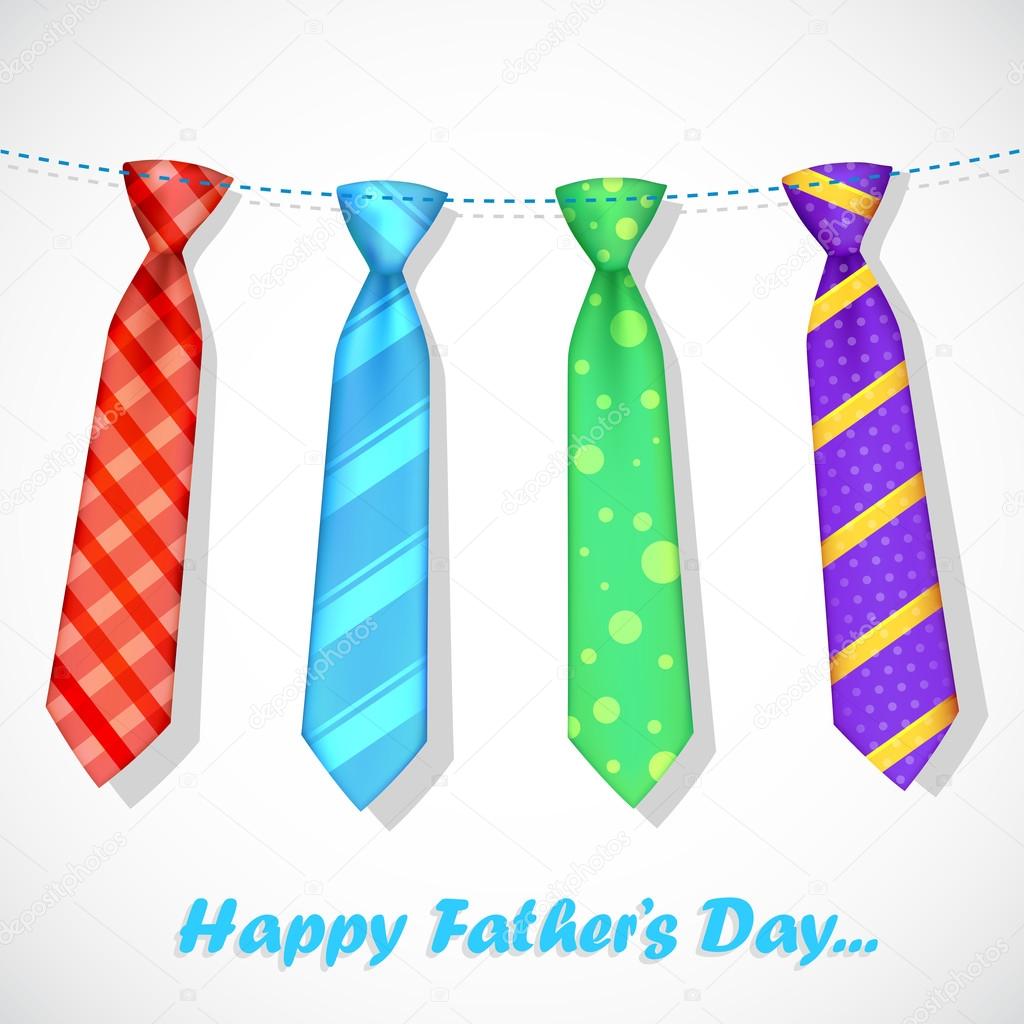 Tie in Father's Day Card