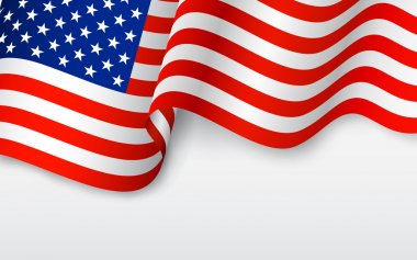 dalgalı Amerikan bayrağı