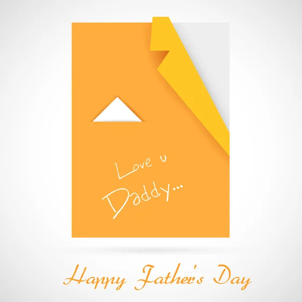 Origami tričko pro Den otců — Stockový vektor