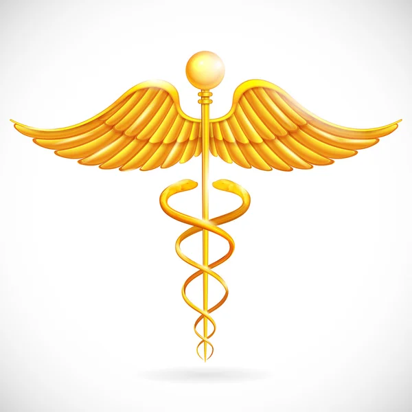 Medizinisches Symbol Caduceus — Stockvektor