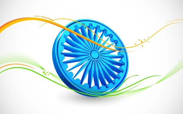 Výstřední indická vlajka — Stockový vektor